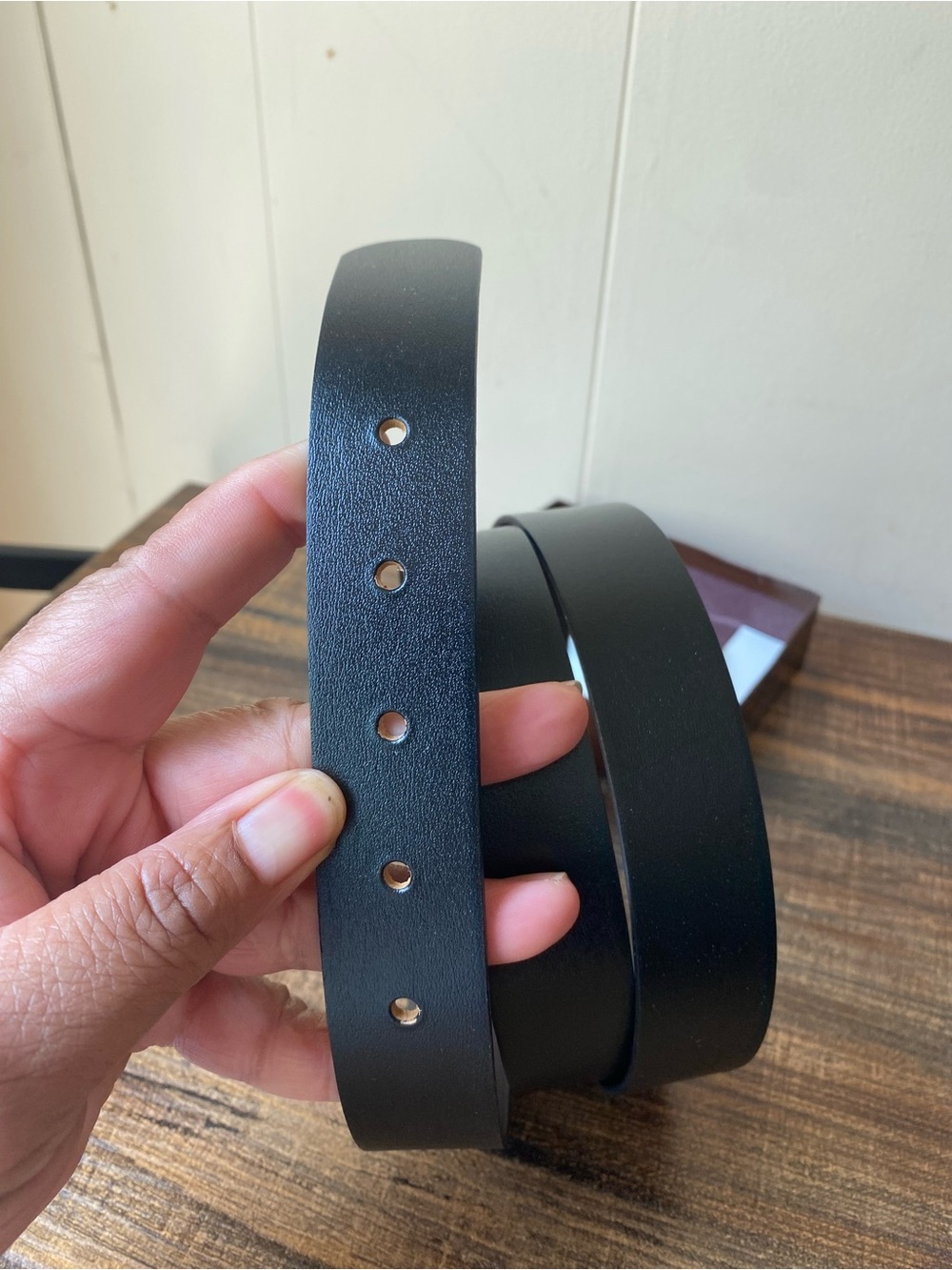 Vintage Leather Belt, 40” adjustable - Picture 6 of 9